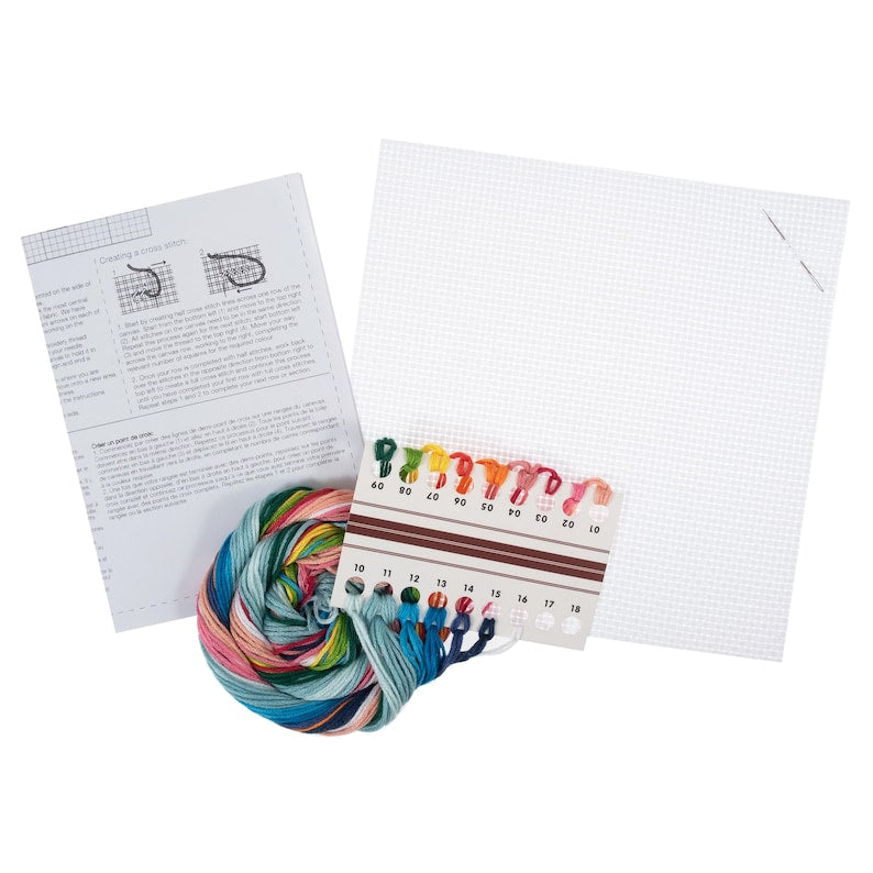 Trimits Mini Seahorse Cross Stitch Kit-Product Contents