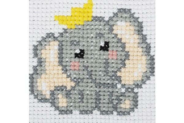 Trimits Elephant Counted Cross Stitch Kit-Finished Product