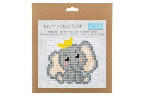 Trimits Elephant Counted Cross Stitch Kit-Product Packaging