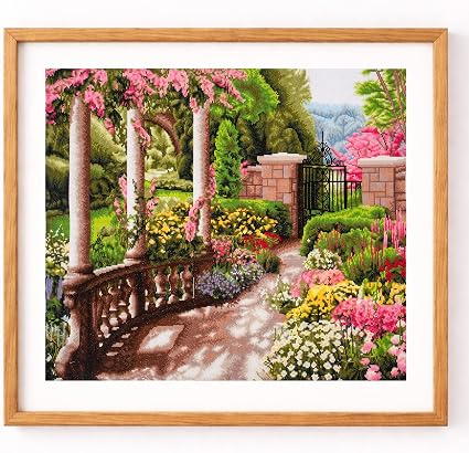 Trimits Extra Large Harbour View Counted Cross Stitch Kit-Finished Product