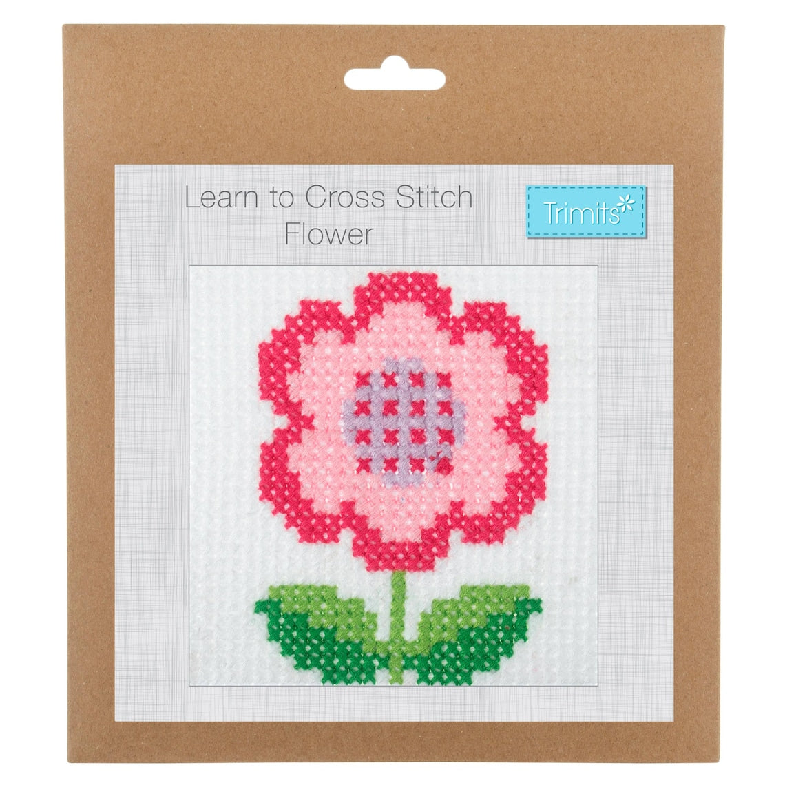 Trimits Flower Counted Cross Stitch Kit-Product Packaging