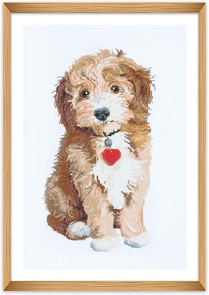 Trimits Large Dog Counted Cross Stitch Kit-Finished Product