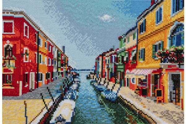 Trimits Large Italian Summer Counted Cross Stitch Kit-Finished Product