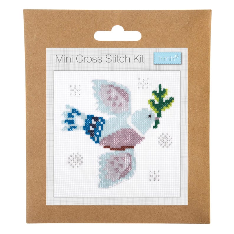 Trimits Mini Dove Cross Stitch Kit-Product Packaging