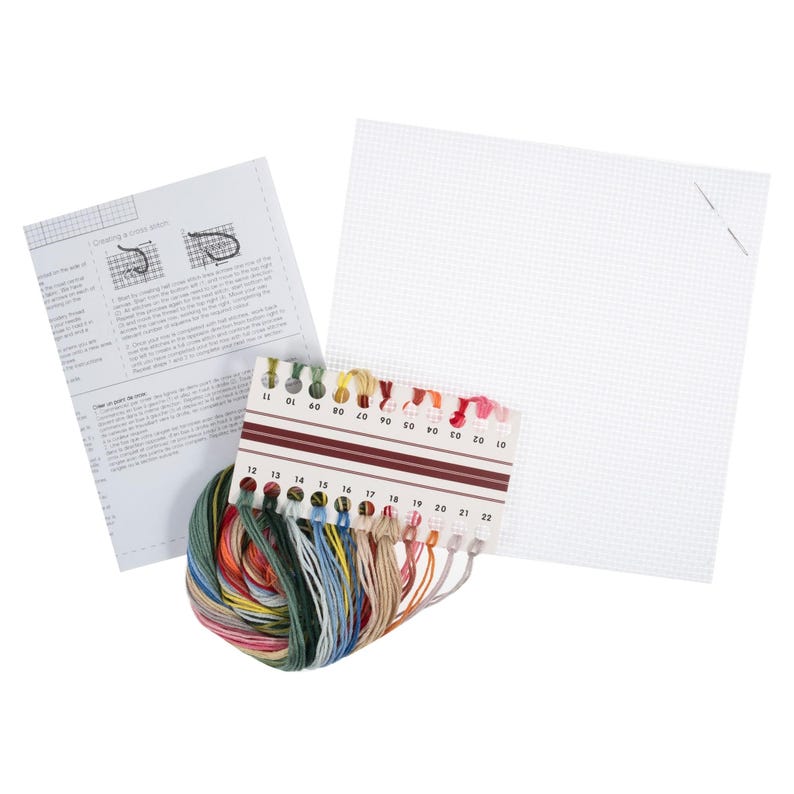 Trimits Mini Florist Cross Stitch Kit-Product Contents