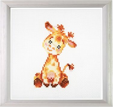 Trimits Mini Giraffe Counted Cross Stitch Kit-Finished Product