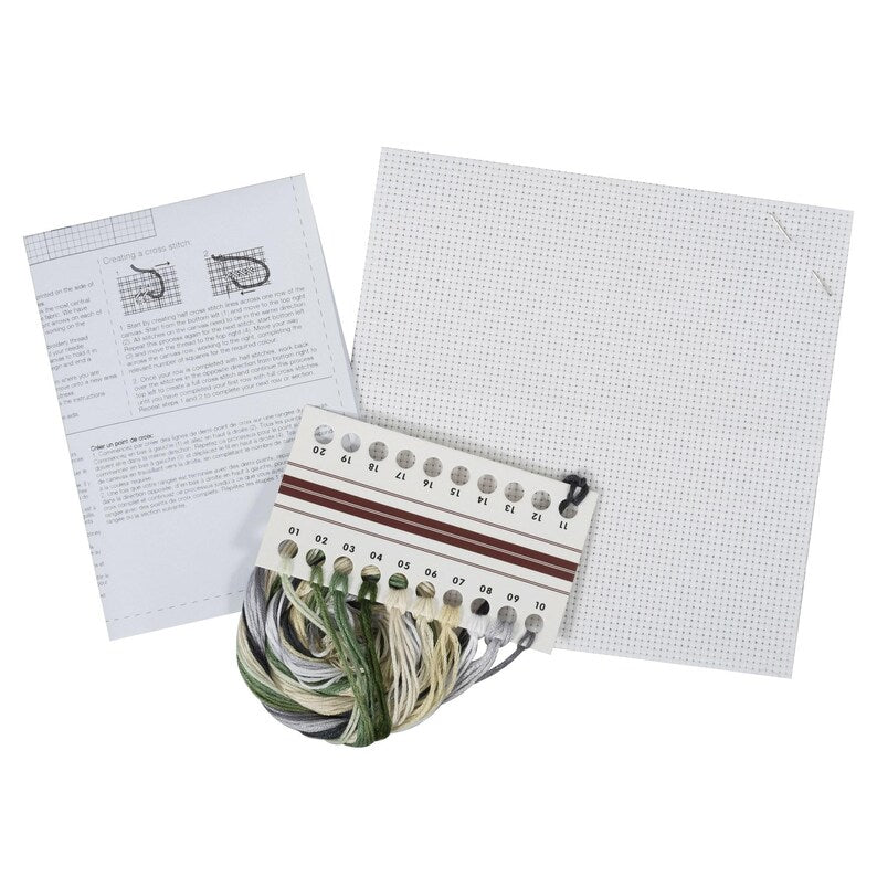 Trimits Mini Hydrangea Cross Stitch Kit-Finished Product