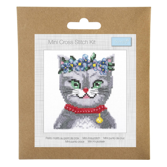 Trimits Mini Meow Cross Stitch Kit-Product Packaging