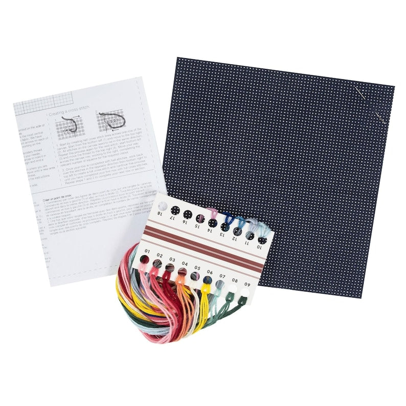 Trimits Mini Octopus Cross Stitch Kit-Product Contents