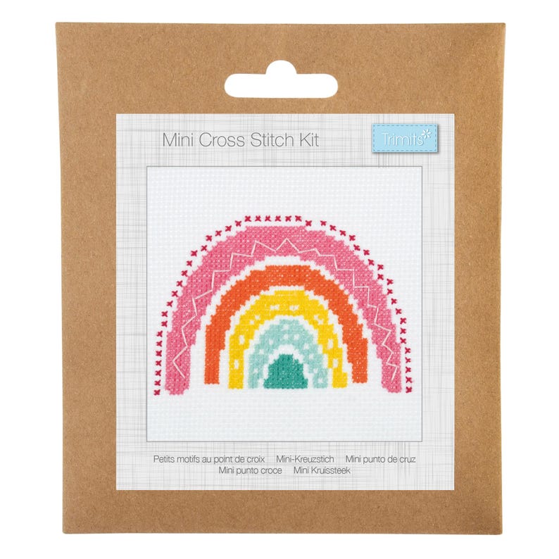 Trimits Mini Rainbow Cross Stitch Kit-Product Packaging