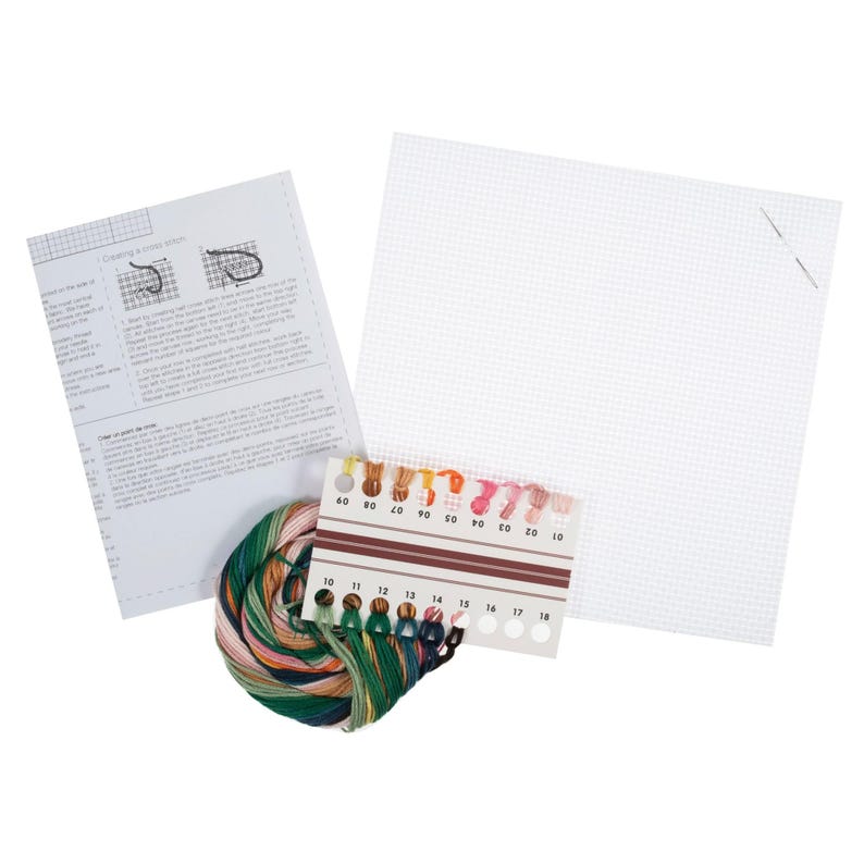 Trimits Mini Succulence Cross Stitch Kit-Product Contents