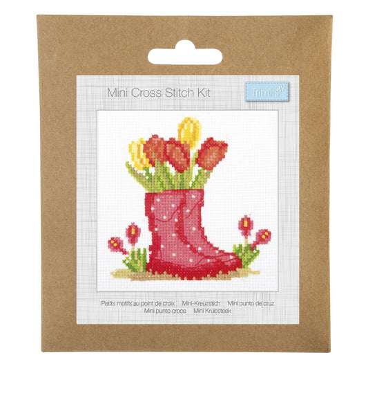Trimits Mini Wellies Cross Stitch Kit-Product Packaging