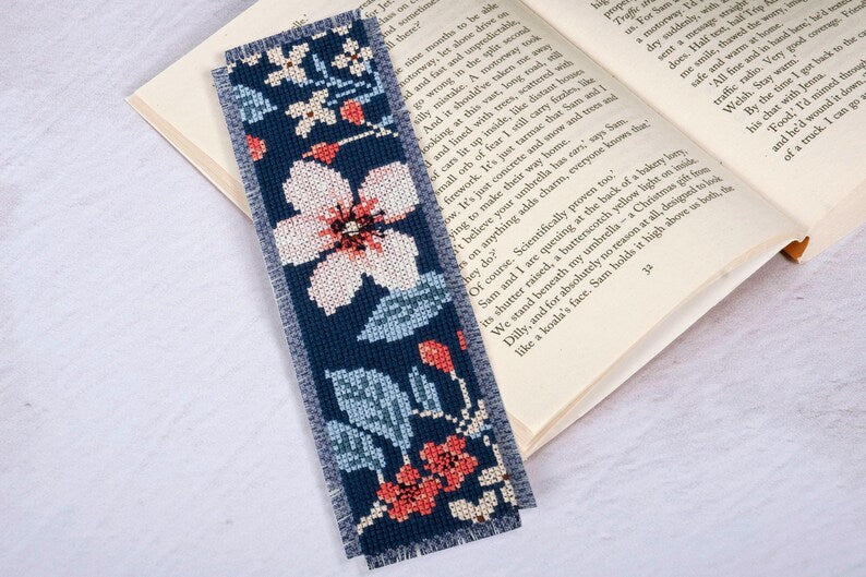 Trimits Morris Bookmark Counted Cross Stitch Kit-Finished Product
