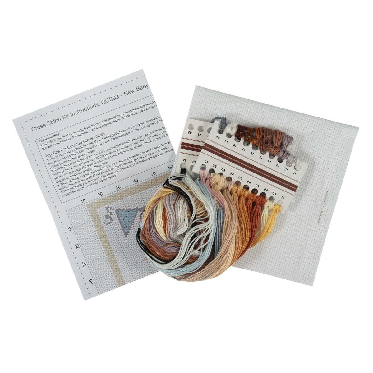 Trimits New Baby Cross Stitch Kit Large Contents - Cross Stitcher Shop