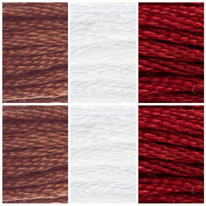 Winter Birds Thread Colour Pack in DMC Stranded Cotton - 6 Skeins