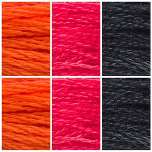 Winter Fire Thread Colour Pack in DMC Stranded Cotton - 6 Skeins